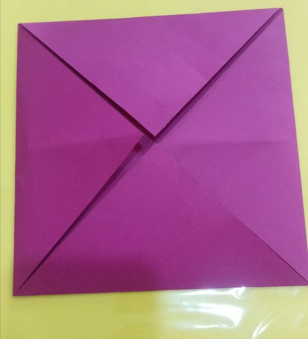 The paper folded from the other side.