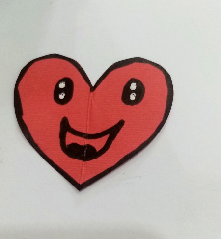 A cute heart drawing.