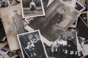A collection of old fashioned photos.