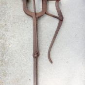An old metal tool.