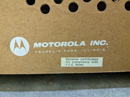 Information on the back of a console.