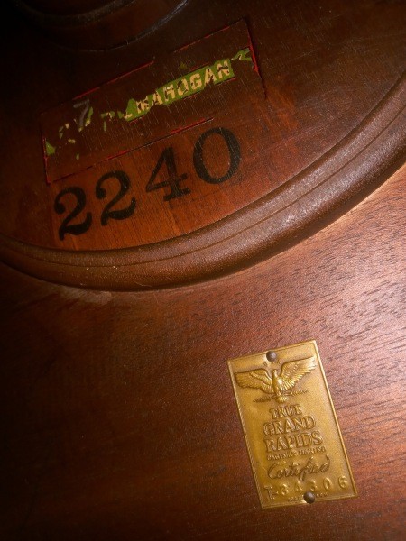 Information on Grand Rapids Mahogany 3 Tier Claw Foot Table?