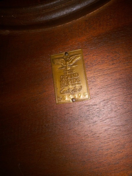 Information on Grand Rapids Mahogany 3 Tier Claw Foot Table?