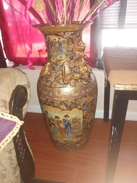 A decorative vase.