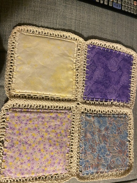 Crochet and Fabric Fusion Quilt