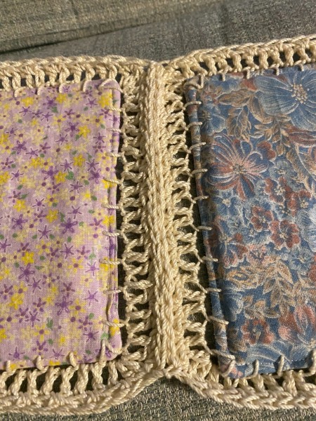 Crochet and Fabric Fusion Quilt