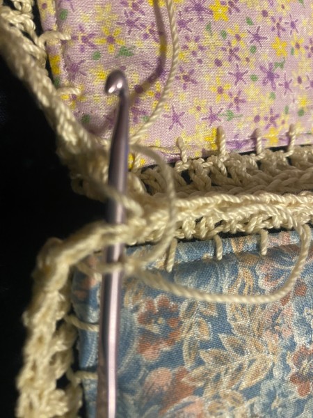 Crochet and Fabric Fusion Quilt