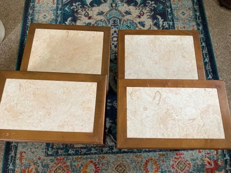 A pair of Mersman side tables.