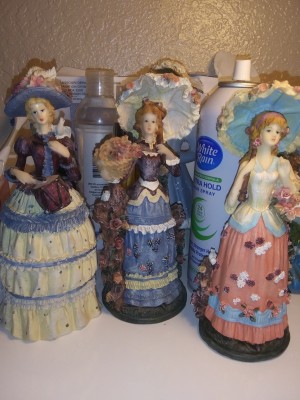 A collection of ceramic figurines.