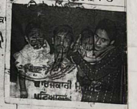 And old photo with an ink stamp over the top.