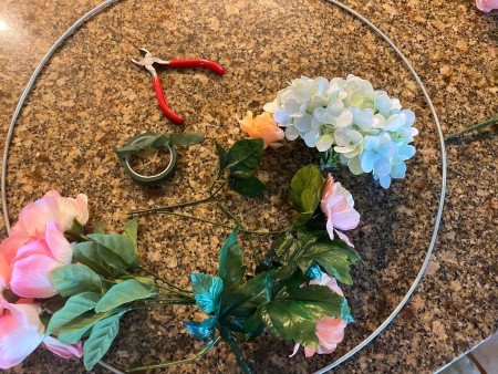 Simple Hoop Floral Wreath