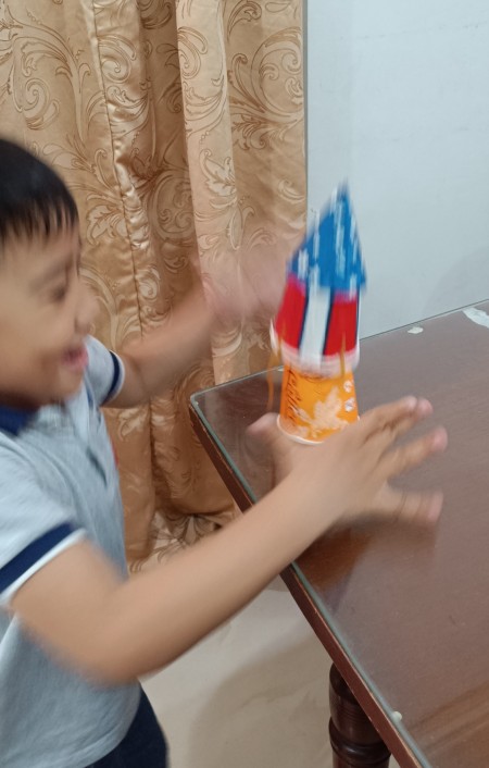 4th of July Inspired Paper Cup Rocket