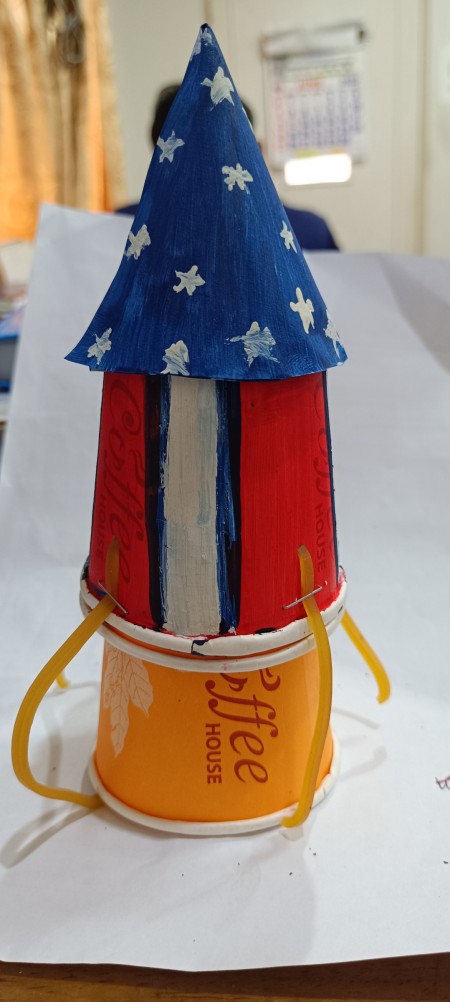 4th of July Inspired Paper Cup Rocket