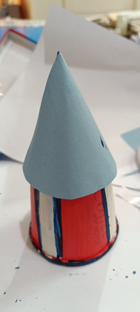 4th of July Inspired Paper Cup Rocket