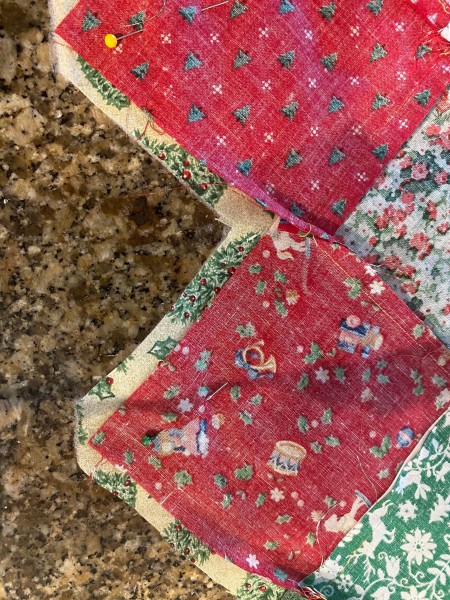 Zig Zag Christmas Table Runner