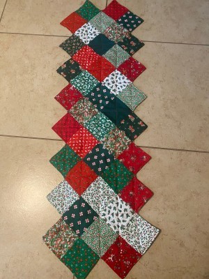 Zig Zag Christmas Table Runner